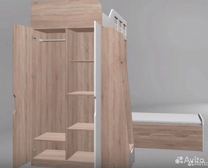 Двухъярусная кровать Белый