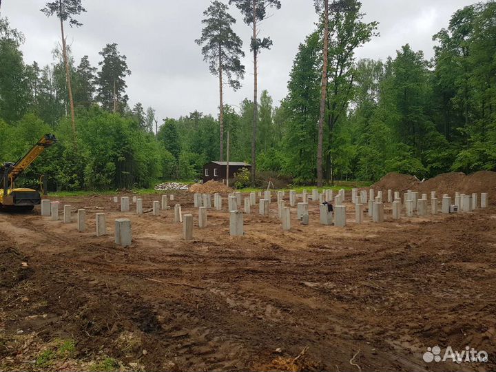 Фундамент жб сваи под ключ / Ремонт фундамента