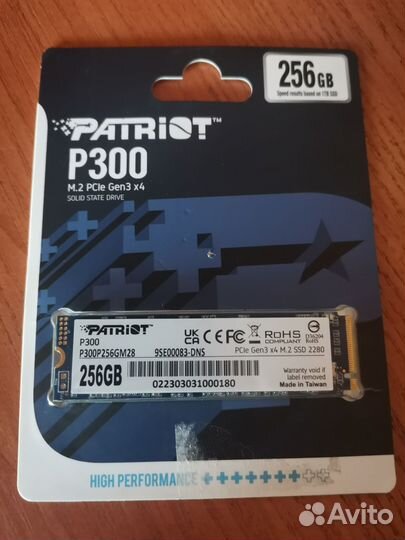 Продам ssd m2 256gb
