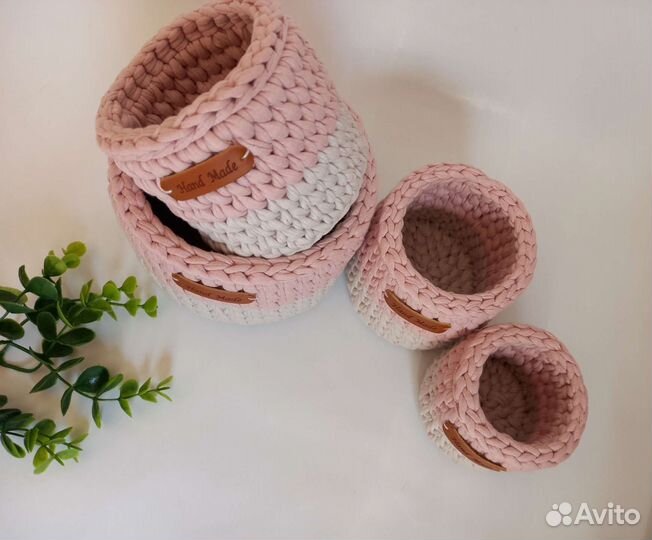 Корзинки трикотажные