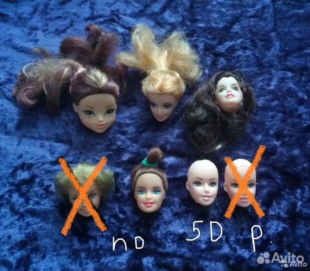 Головы кукол формата Барби и другие