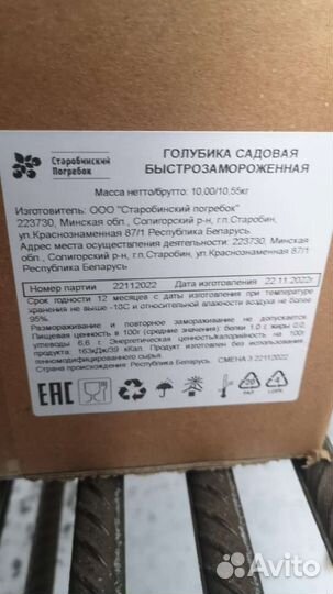 Голубика садовая с/м