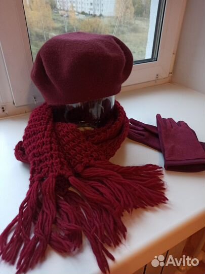 Шапка и шарф женские