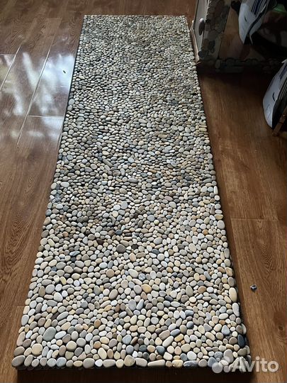 Коврик из морских камушек.ручная работа