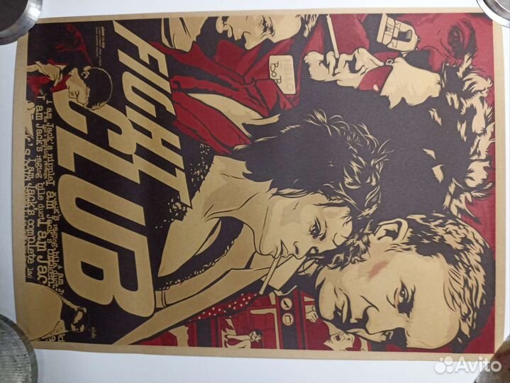 Плакат постер картина Бойцовский клуб