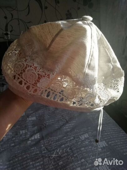 Берет женский лён