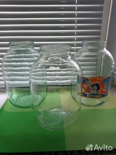Банки 3 л. (остаток 5 шт.) + 0,5л