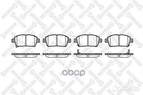 982 002SX 971 02 колодки дисковые п. Toyota Co