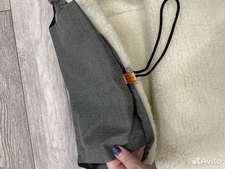 Меховой конверт для коляски/санок