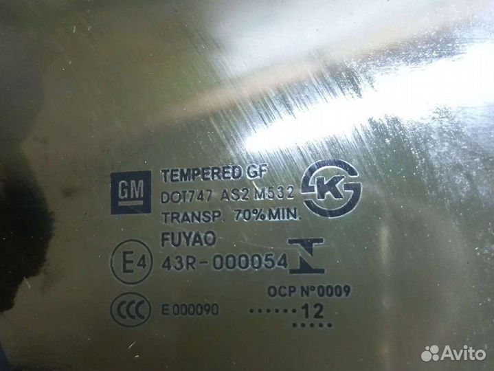 Форточка задняя правая Шевроле Авео Т300