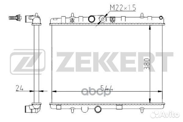Радиатор охл. дв. Citroen C2 03- C3 I II 02