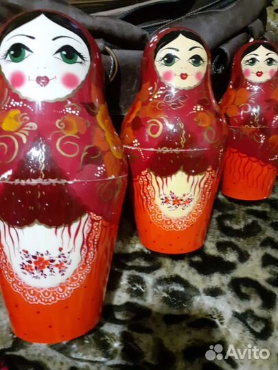 Матрешка 3 в 1. пластмасс.ссср