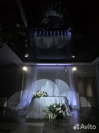 Профессиональная светомузыка, тяжелый дым, диджей