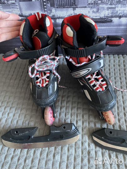 Роликовые коньки детские 2 в 1