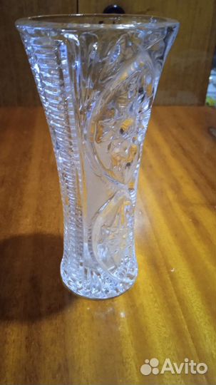 Ваза для цветов хрустальная