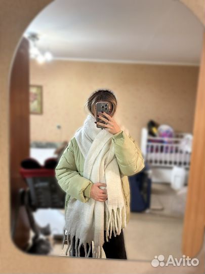 Куртка зимняя женская 42 44 размер салатовая