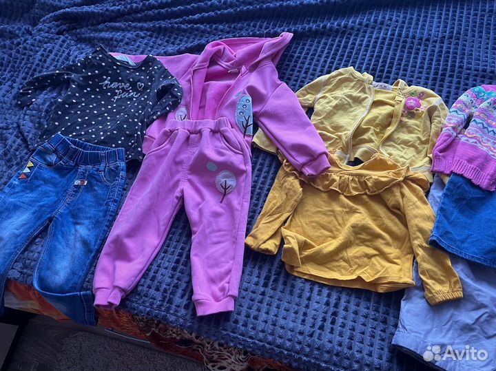 Детские вещи пакетом от года до двух для девочки