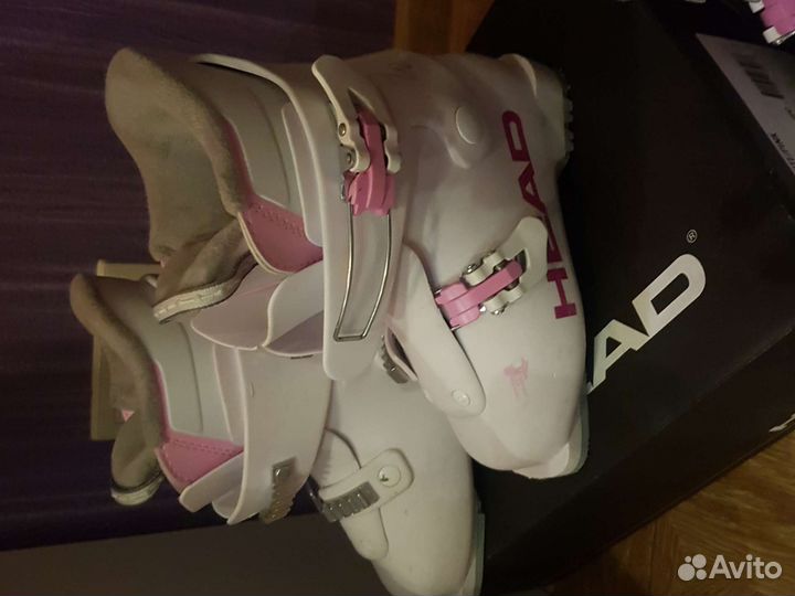 Горные лыжи и ботинки детские head