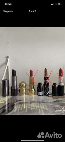 Помады MAC, Dior, Shiseido