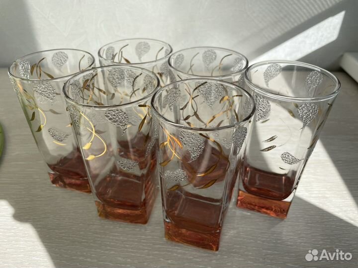 Набор стаканов из стекла, 6 шт