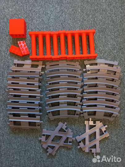 Lego duplo железная дорога/ мост/ переезд