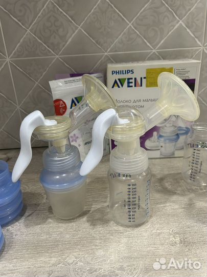 Молокоотсос avent ручной 2 шт