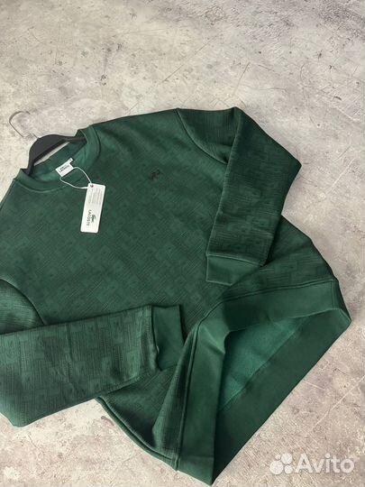 Свитшот Lacoste зеленый LUX