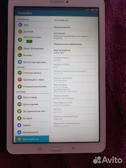 Планшет samsung galaxy tab Е