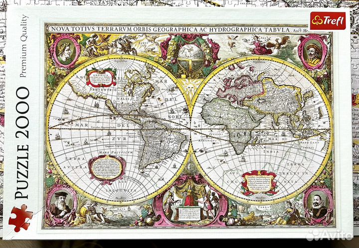 Trefl пазлы историческая карта мира 2000 деталей