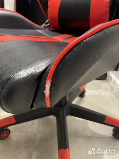 Кожанное компьютерное игровое кресло