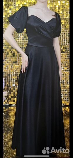 Платье женское 42 44 черное вечернее