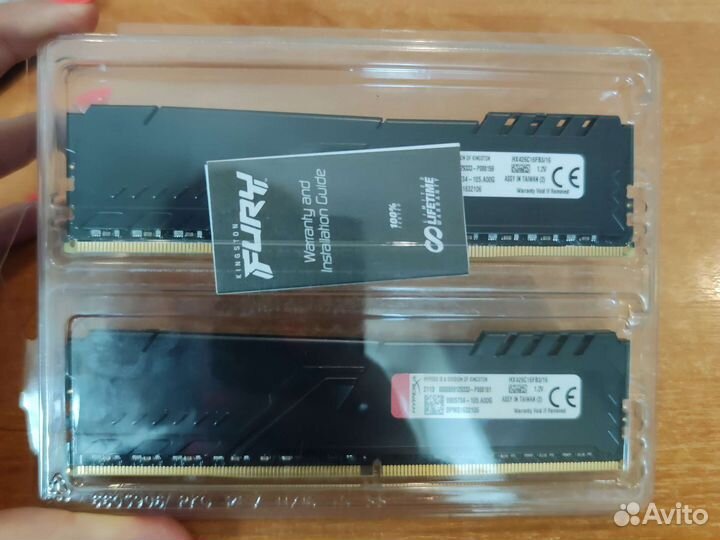 Оперативная память Kingston HyperX fury Black 32Гб