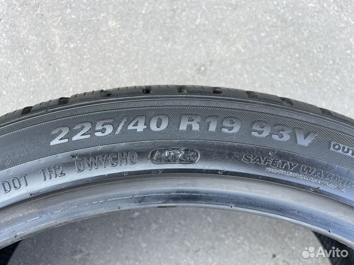 Kumho WinterCraft WP72 225/40 R19 и 255/35 R19