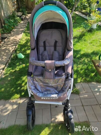 Коляска 2 в 1 всесезонная с надувными колёсами