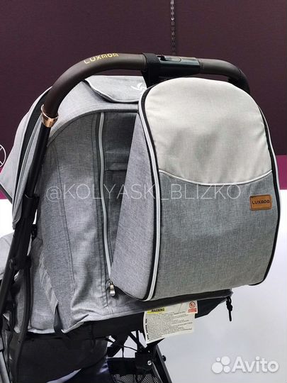Коляска вездеход luxmom 609 серый