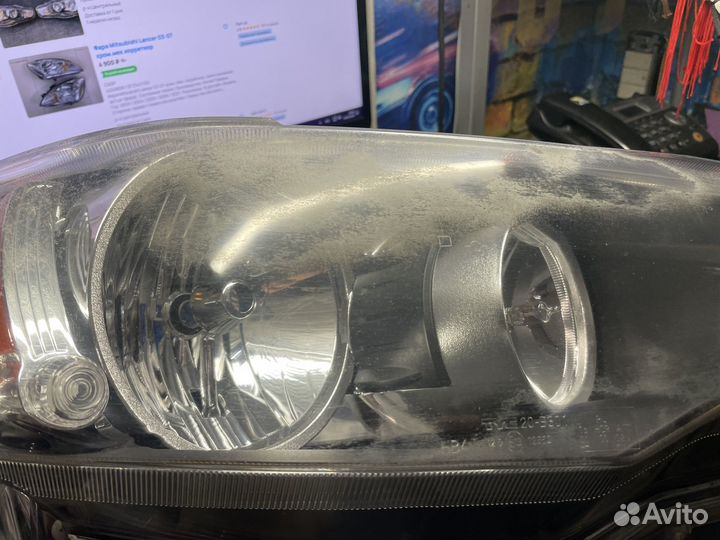 Фары на Lancer X галоген