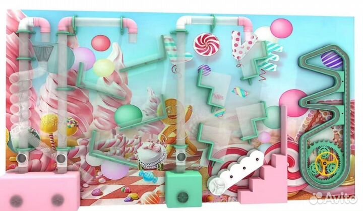 Детская интерактивная игровая стена