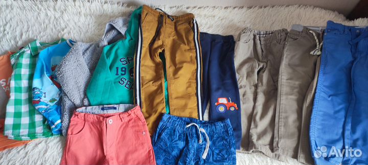 Пакет из 12 фирменных вещей для мальчика 104-110