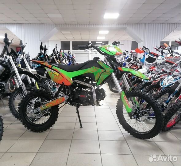 Питбайк BSE EX125 E Green Orange Ant (020)