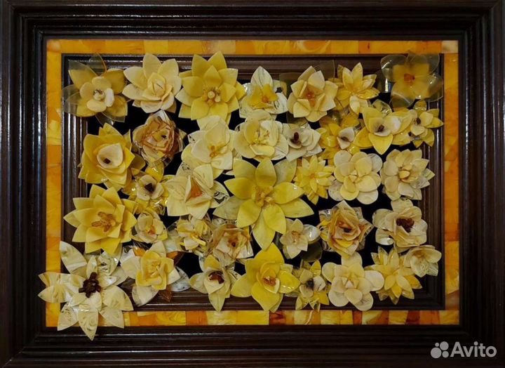 Картина панно из янтаря/2