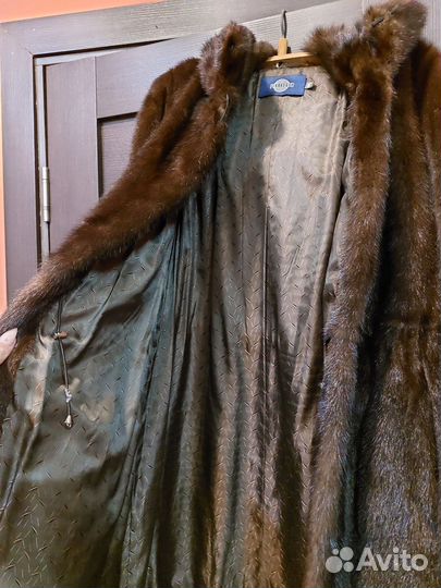 Шуба норковая 44 размер с капюшоном