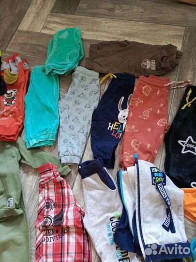 Детские вещи пакетом для мальчика 80 86