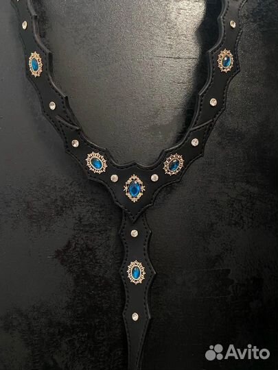 Оголовье + подперсье для лошади в барочном стиле