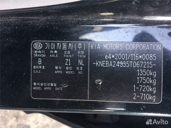 Разбор на запчасти киа Picanto 2004-2011