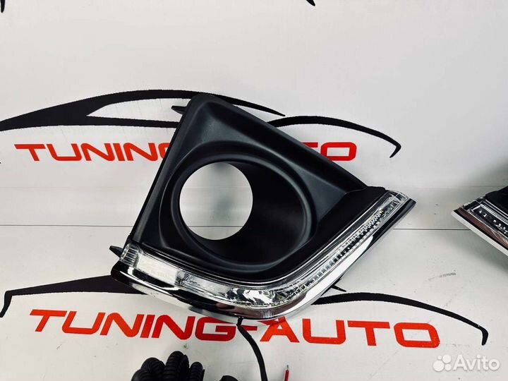 Ходовые огни Toyota Corolla E180 (Оправы птф ) D06