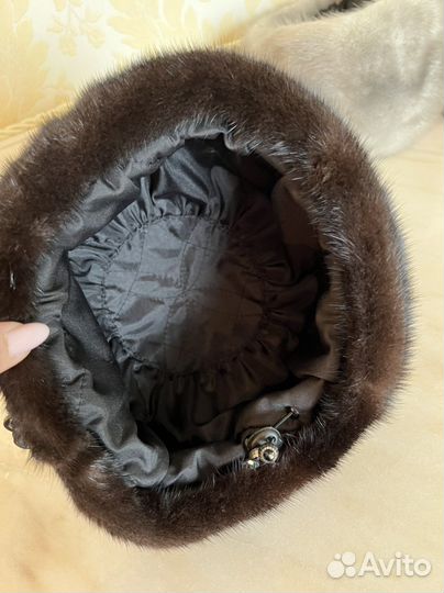 Шапка норковая женская