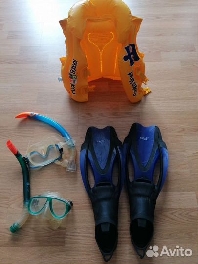 Ласты маска жилет дя плавания за все 1950