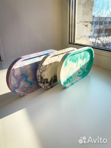 Поднос декоративный из гипса