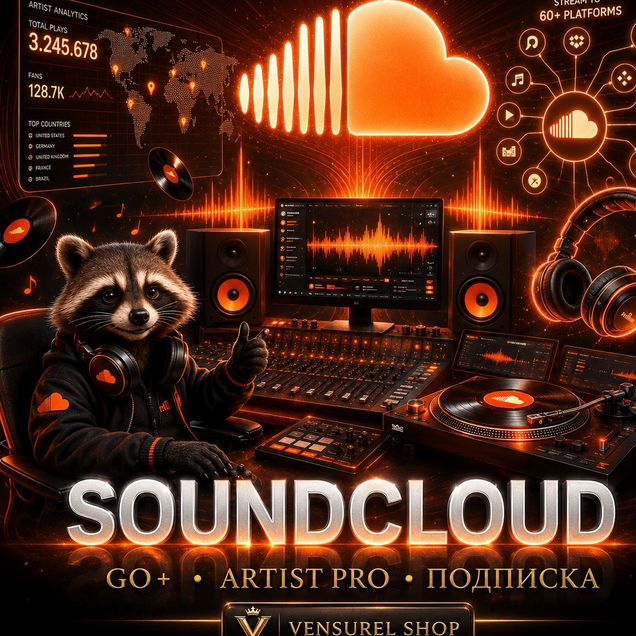 SoundCloud Go+ / Artist Pro подписка музыка