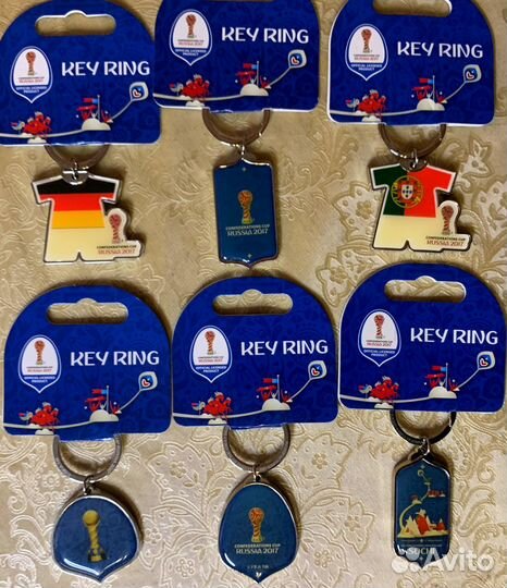 Набор брелков (6 шт.). Кубок Конфедераций 2017